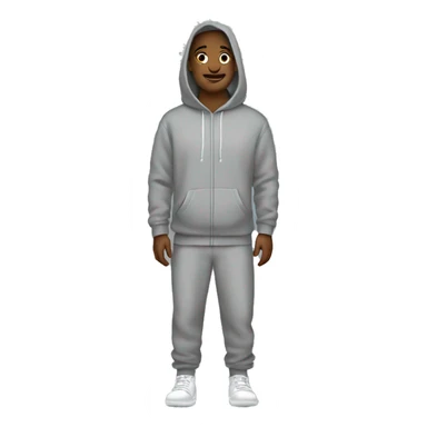 Grey hoodie and sweatpants  sticker