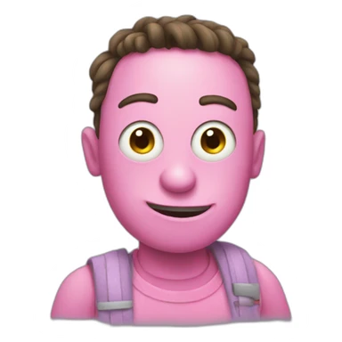 pink skin minion sticker