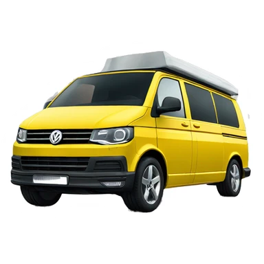 Yellow VW T5 sticker