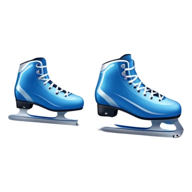 An icon showing a pair of speed skates gliding on an icy track, leaving sharp trails. The background features a grand speed skating arena with spectators, bright lights, and a winter landscape visible through the open structure. Transparent background enhances the dynamic motion. sticker