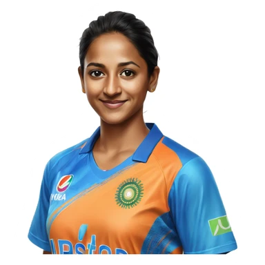 Harmanpreet kaur in indian jersy sticker