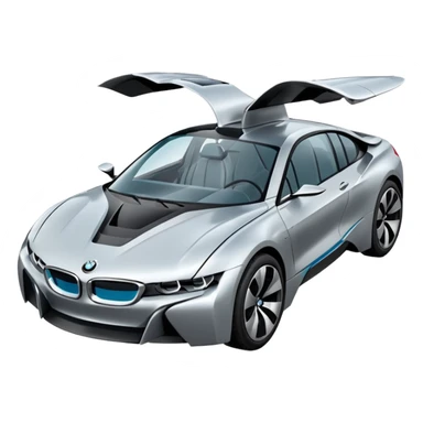 Uçan araba bmw sticker