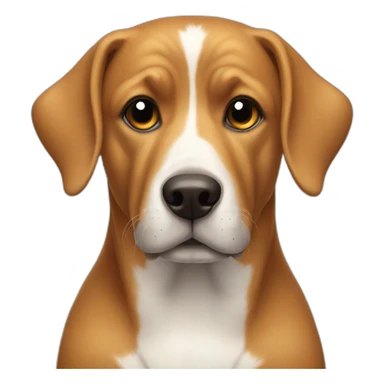 a cool dog's head sticker