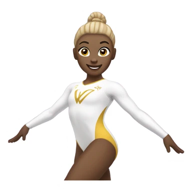 West chester ram gymnast white female sticker