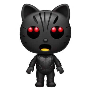 Spyder man and black hello kitty sticker