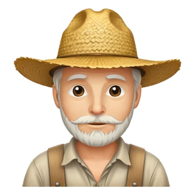 white farmer sticker