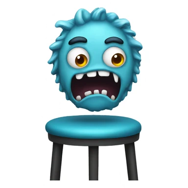 Monster barstool sticker