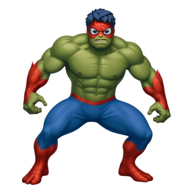 Hulk com roupa de homem arranha sticker