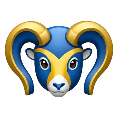 L.a. rams logo sticker