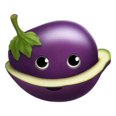 Aubergines in the pêche sticker