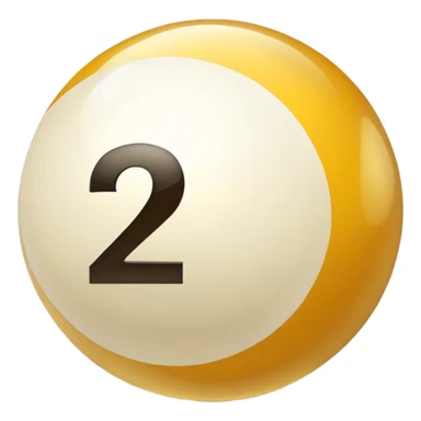golden billiard ball with the number 23 sticker