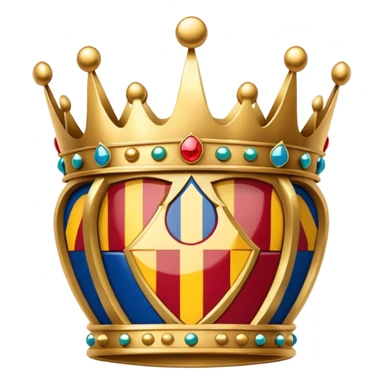 Barcelona logo with crown sticker