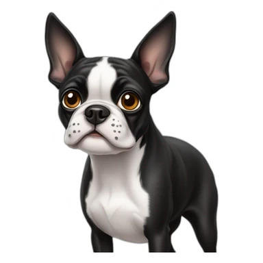 boston-terrier-with-floppy-ears sticker