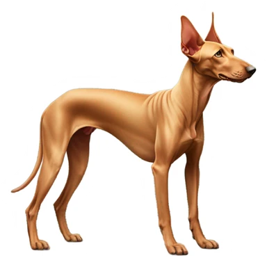 Egyptian pharaoh hound on a mountain top sticker