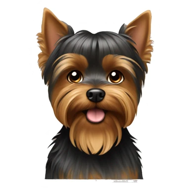 Uniform brown Yorkshire terrier sticker