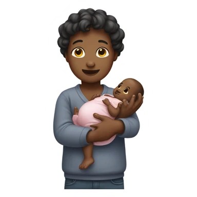 Person holding baby oil sticker