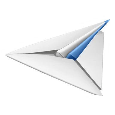 emoji avion de papel sticker