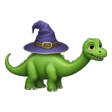 wizard-diplodocus sticker