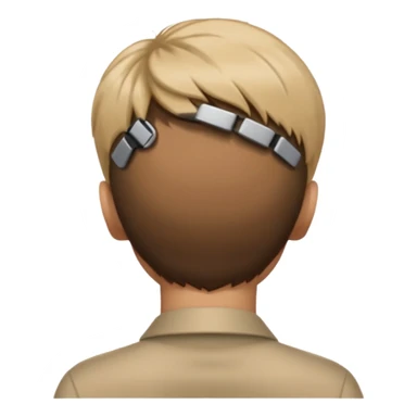 back of head of photographer sticker