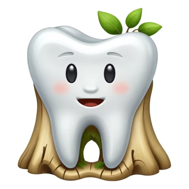 rooted tooth sticker