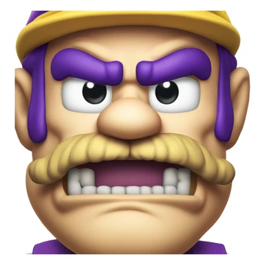 Wario close-up sticker