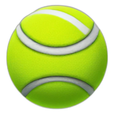 Tennisball with a face sticker