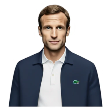 Macron en lacoste tn sticker