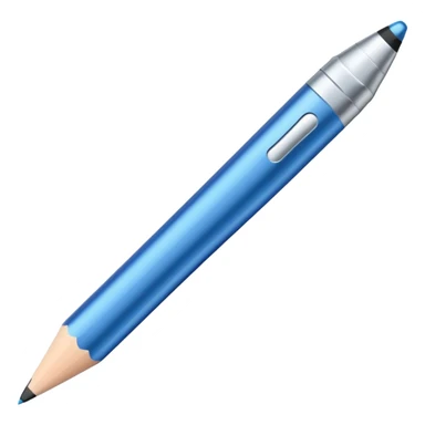 blue apple pencil sticker