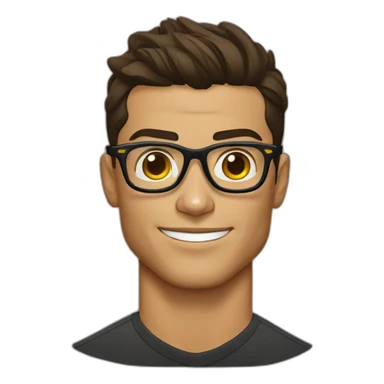 cristiano ronaldo wearing glasses  sticker