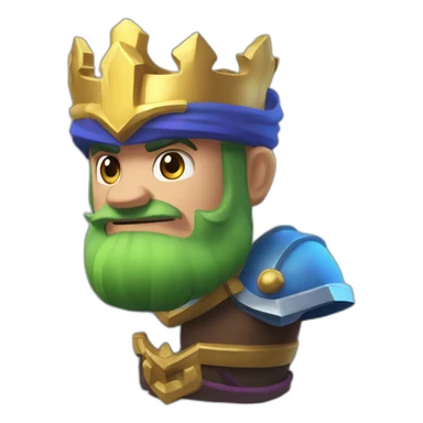 Clash royale roi bleu sticker