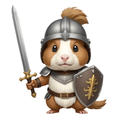 Guinea pig warrior sticker