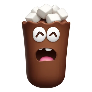 Cacao with marshmallows  sticker