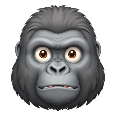 A gorilla with tacuache haircut  sticker