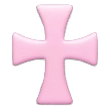 Pastel pink  cross sticker