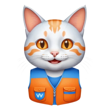 Walmart Worker Cat sticker