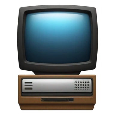 TV with built in VCR player sticker