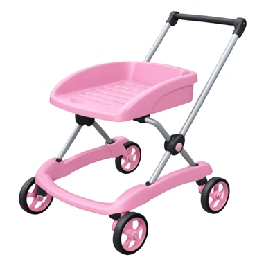 pink baby walker sticker