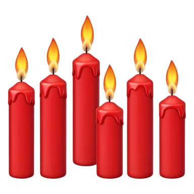 RED CANDLES sticker