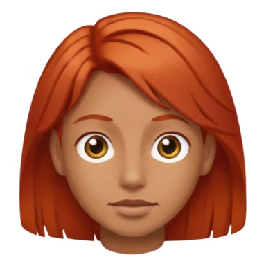 🧍🏼‍♀️ but with red hair sticker