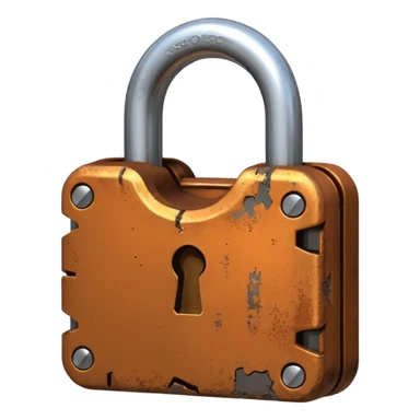 candado roto sticker