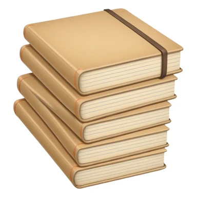 Beige notebooks sticker