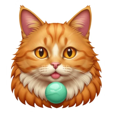 A cat with chicles est big sticker