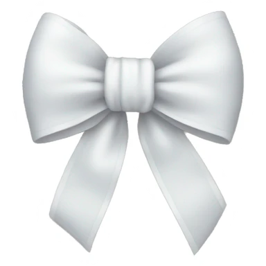 White bow sticker