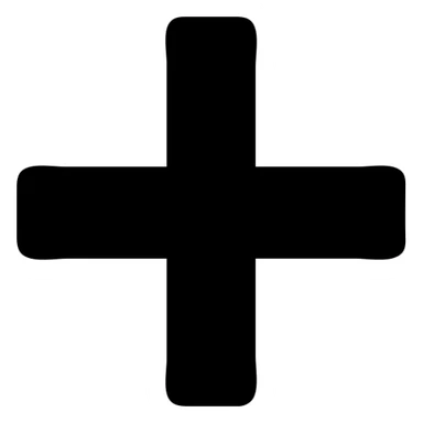 green plus, bold and filled sticker