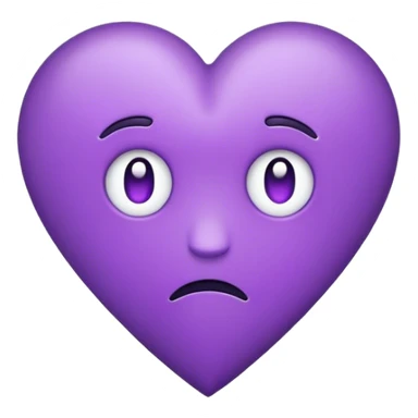 purple heartbroken emoji sticker