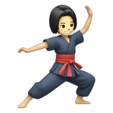Create a dancing Japanese character sticker