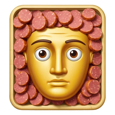  grecian Statue fine art made of spam meat sticker