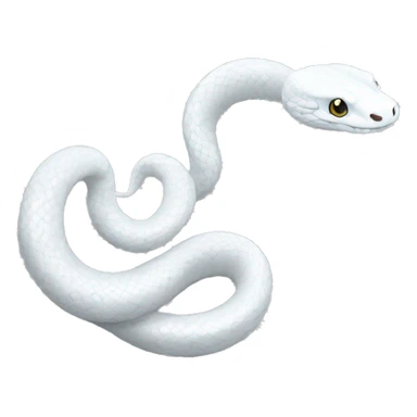 White snake sticker