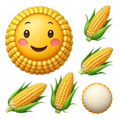 Corn ball sticker