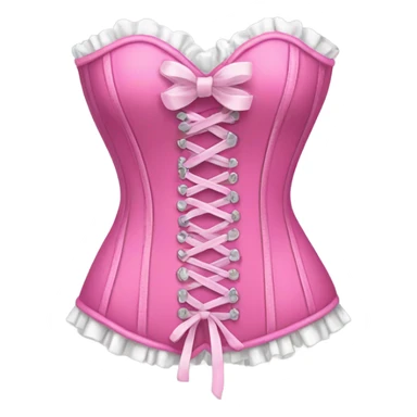 Pink corset with bows sticker